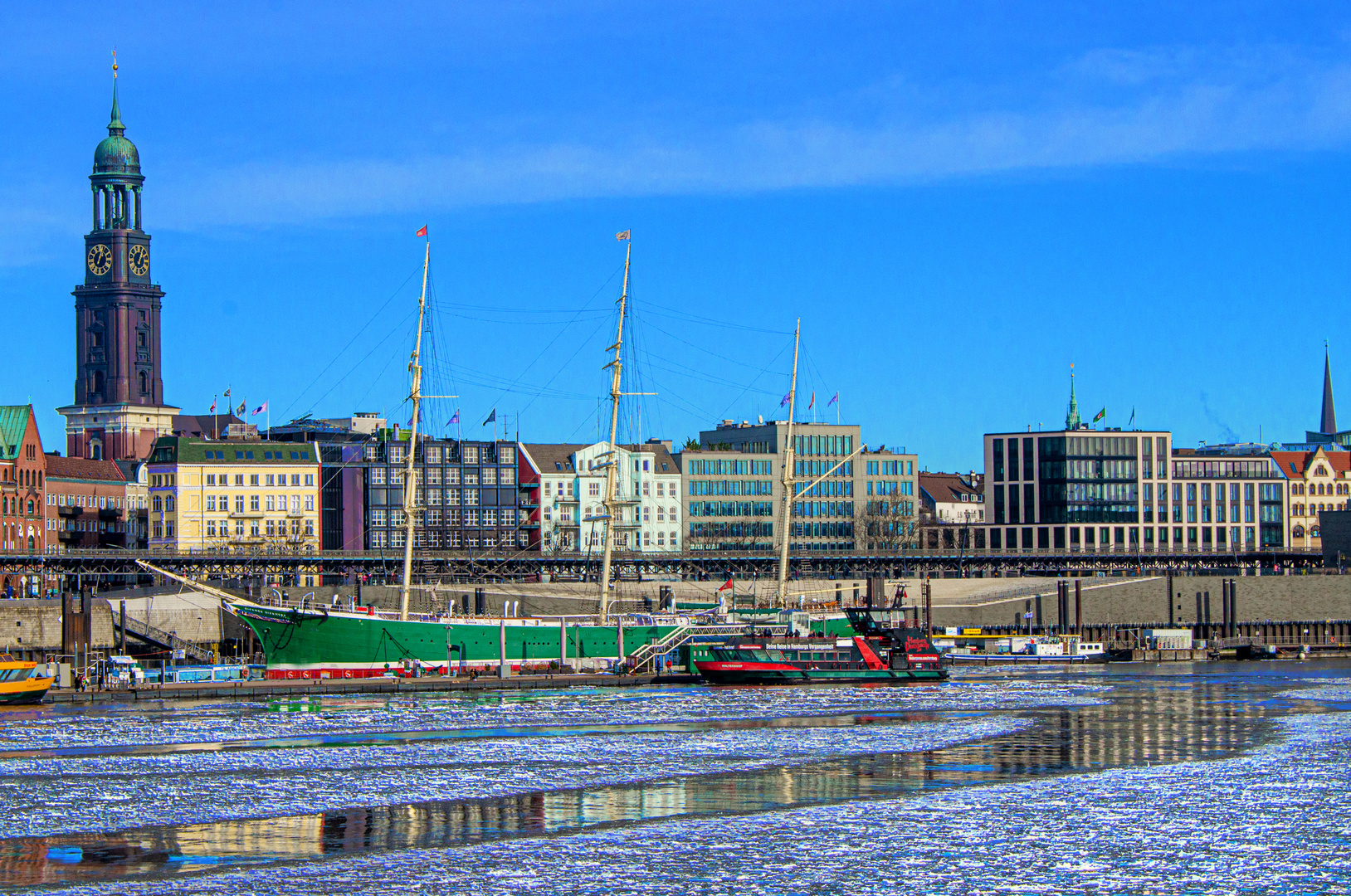 Rickmer Rickmers im Winter