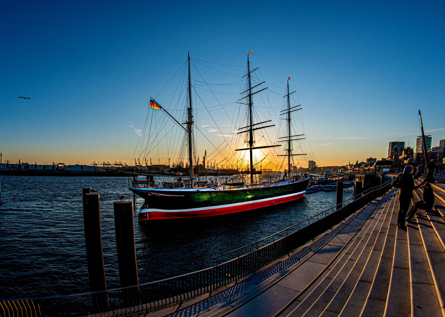 rickmer rickmers und der Sonnenuntergang