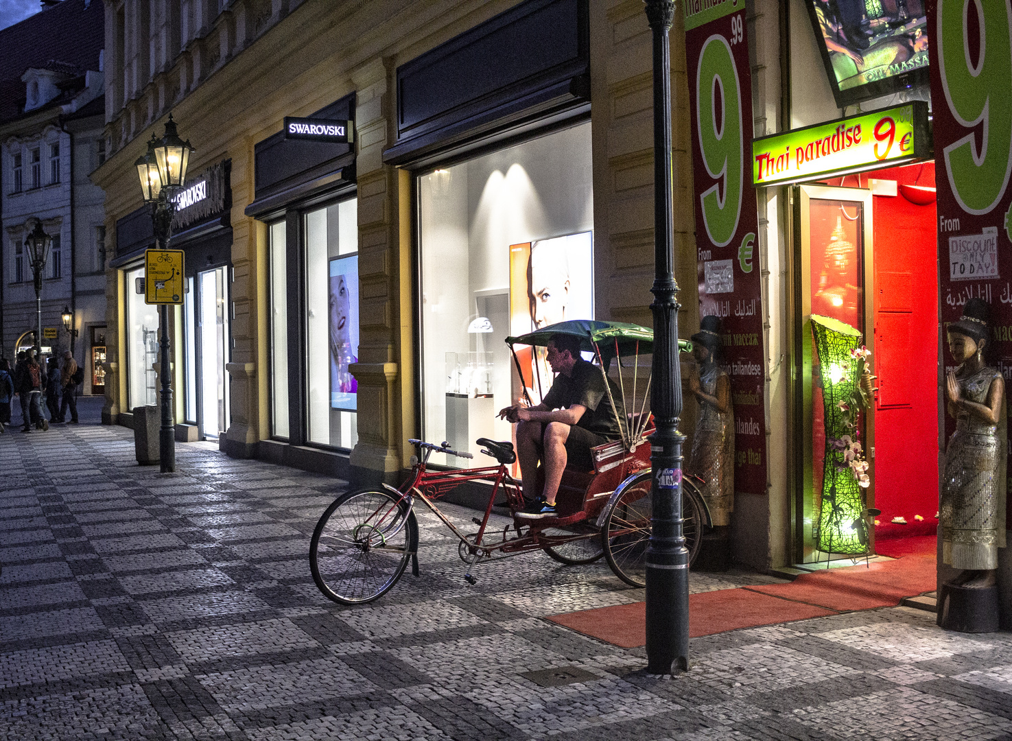 Rickshaw en Praga