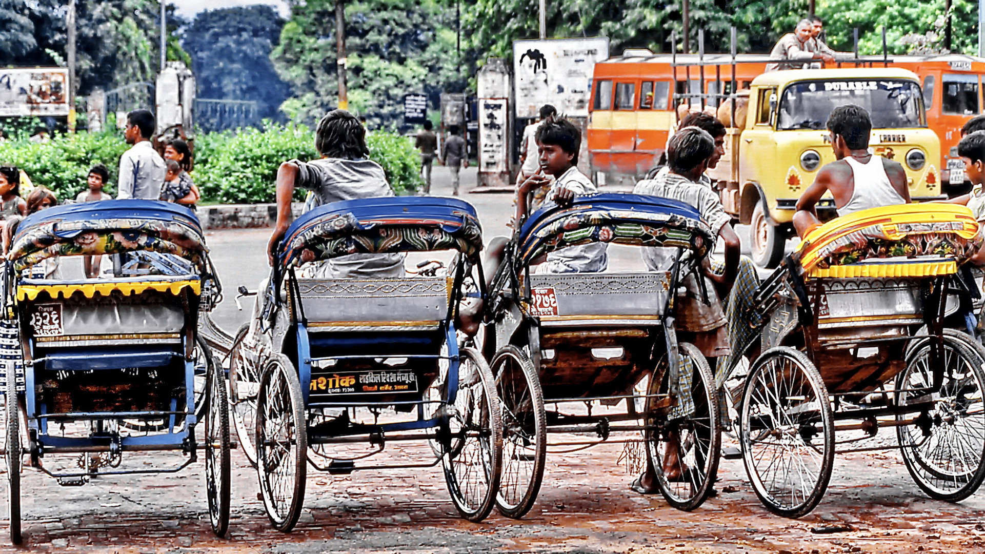 Rickshaws im Stand By Modus