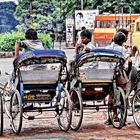 Rickshaws im Stand By Modus