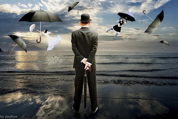 Ricordo di Paolo Zappa - Colpi di vento e ...ombrelli"very british"!!!