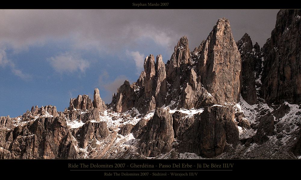 Ride The Dolomites 2007 - Gherdëina - Passo Del Erbe - Jü De Börz - Würzjoch - III/V