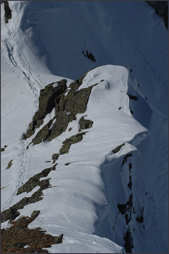 ridge climbing | gratkletterei | winter