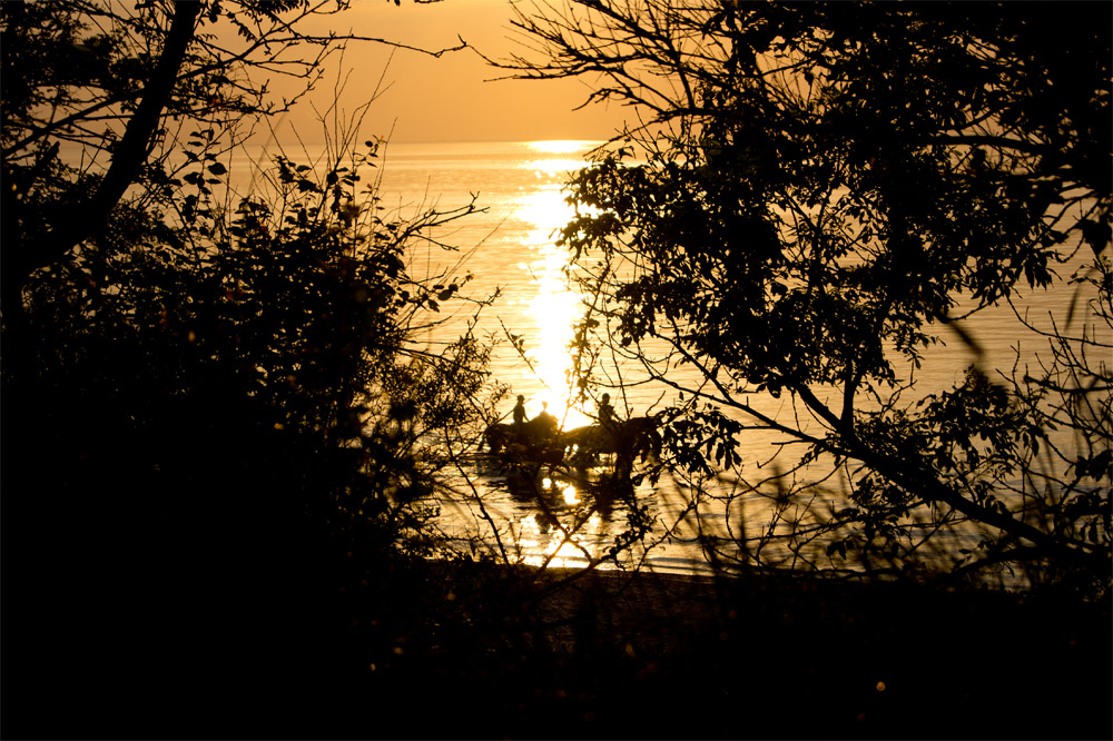 Riding in the Sunset