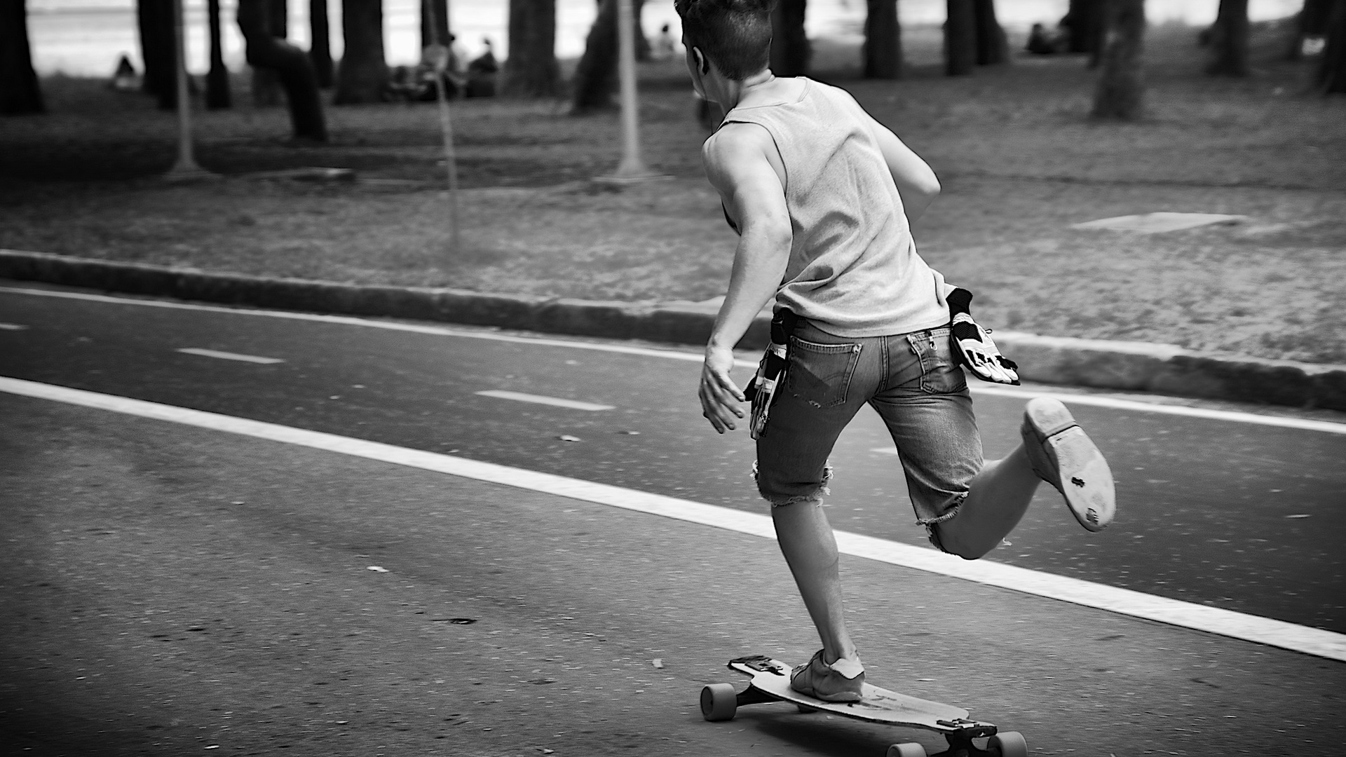 Riding the Longboard