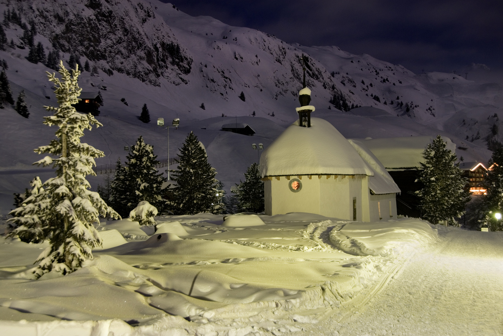 Riederalp bei Nacht