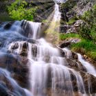 Riedinger Wasserfälle mit Sonneneinstrahlung 