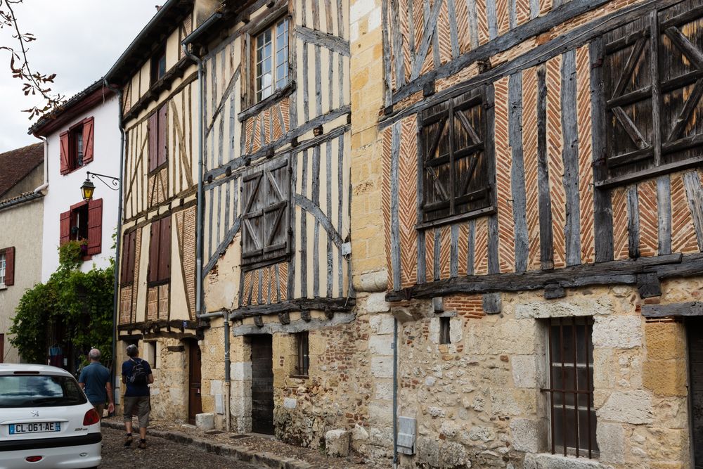 Rieghäuser in der Altstadt von Bergerac