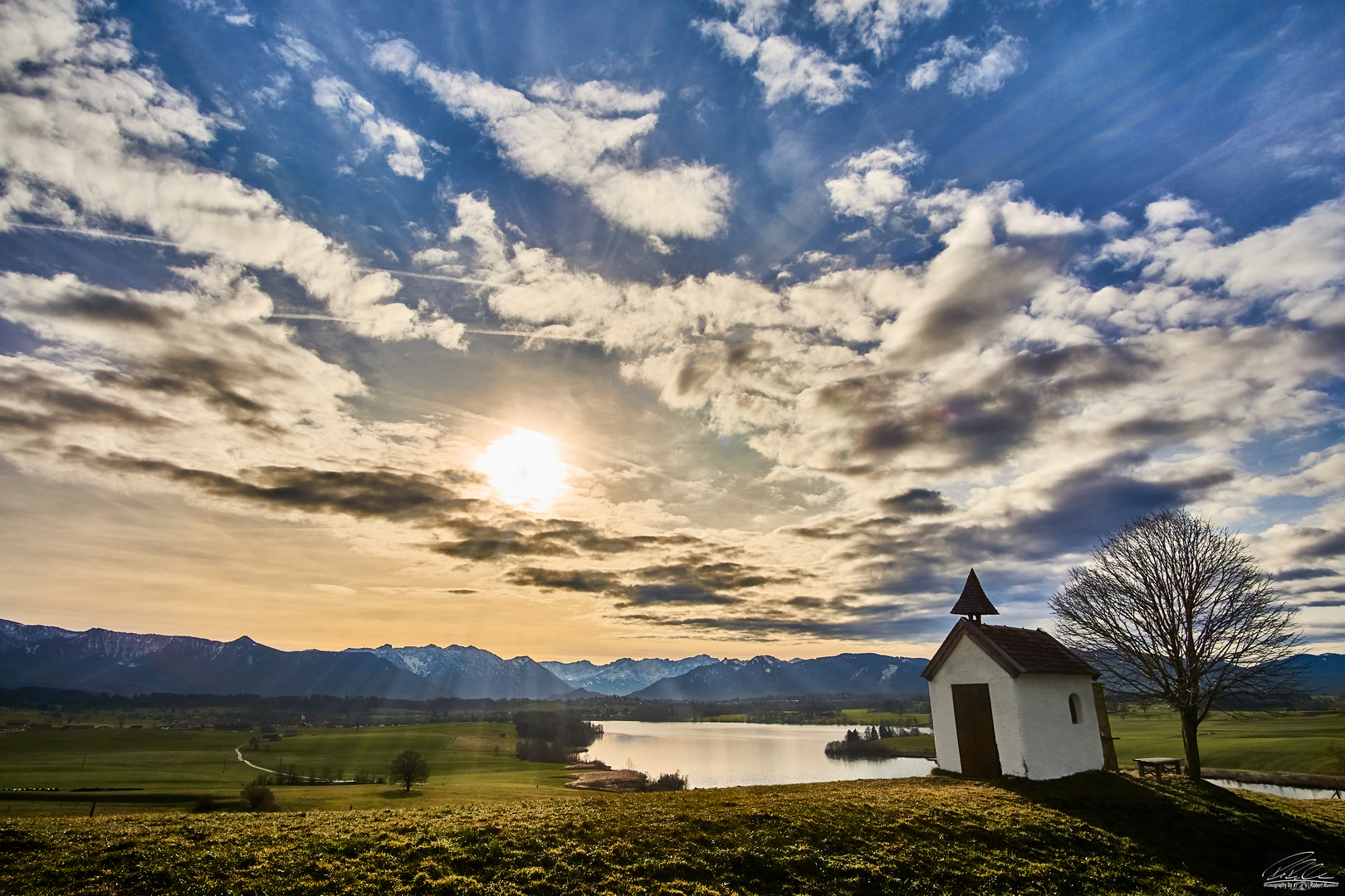 Riegsee in der Abendsonne