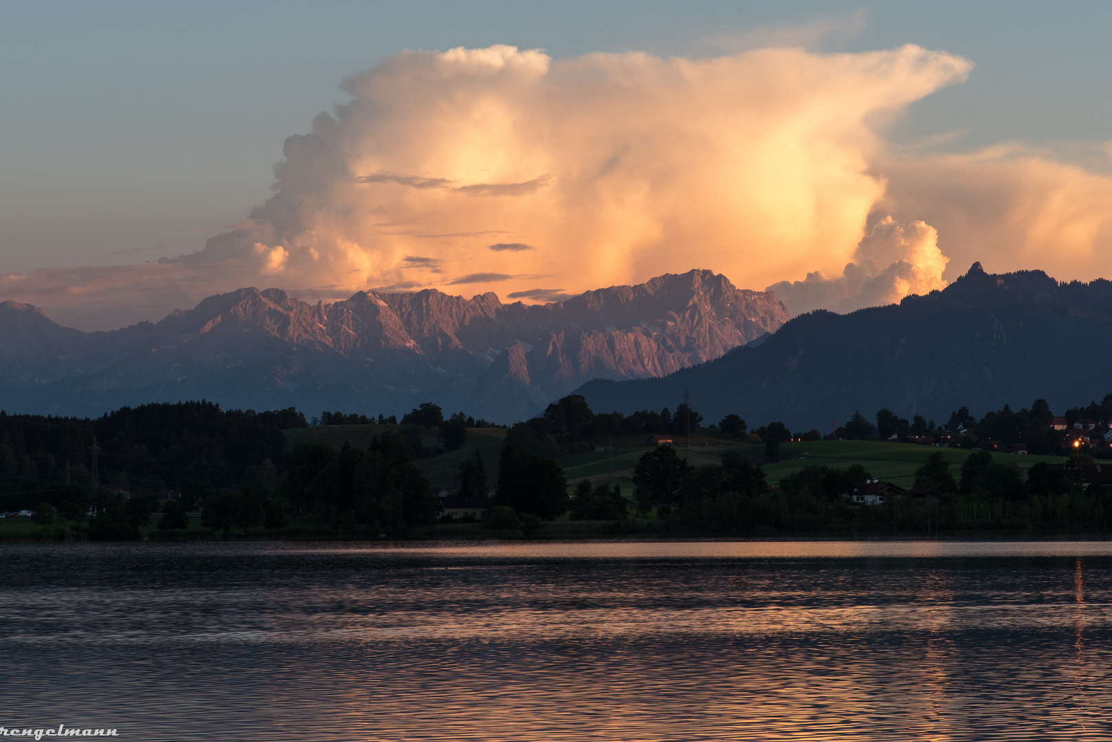 Riegsee mit Zugspitze