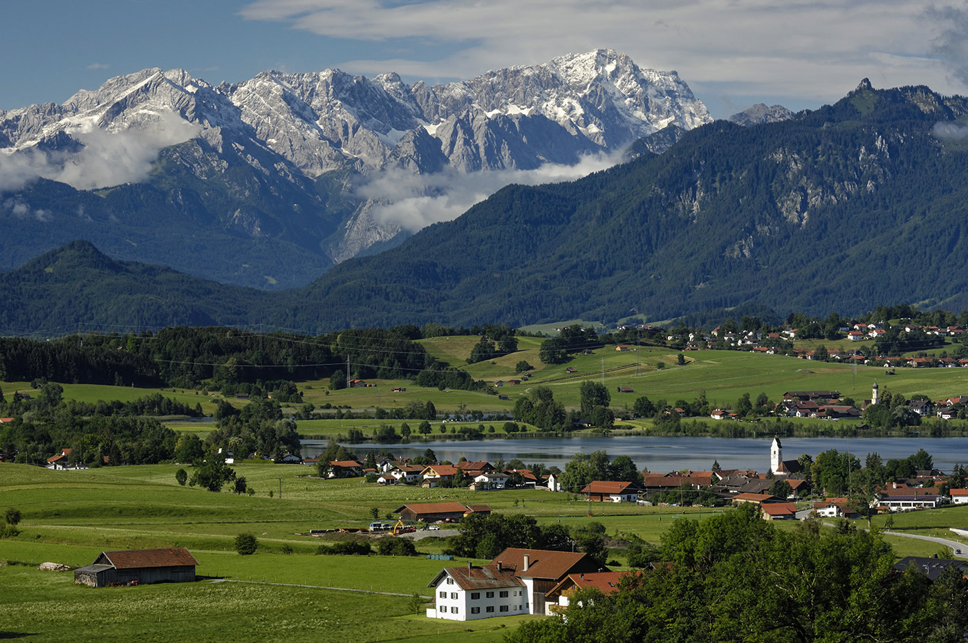 Riegsee und Wettersteingebirge