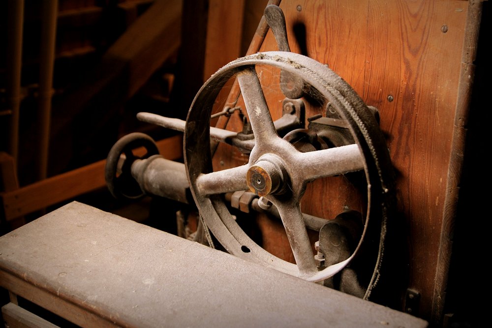 Riemenscheibe - Detail aus der Bardowicker Mühle