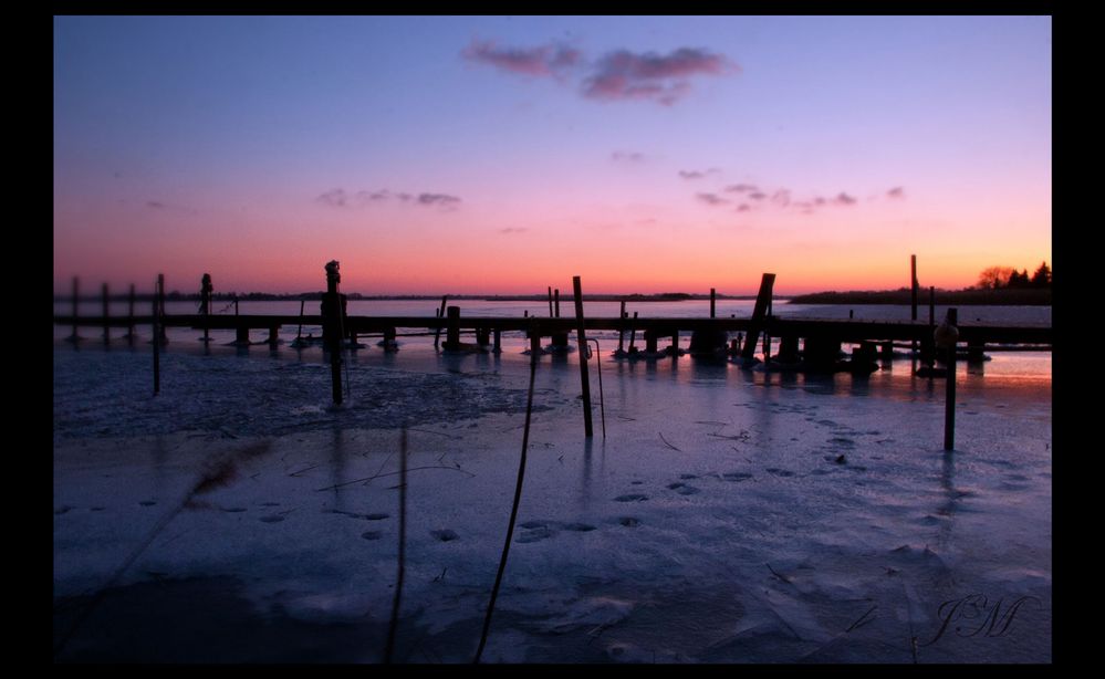 Riemser Hafen im Winter