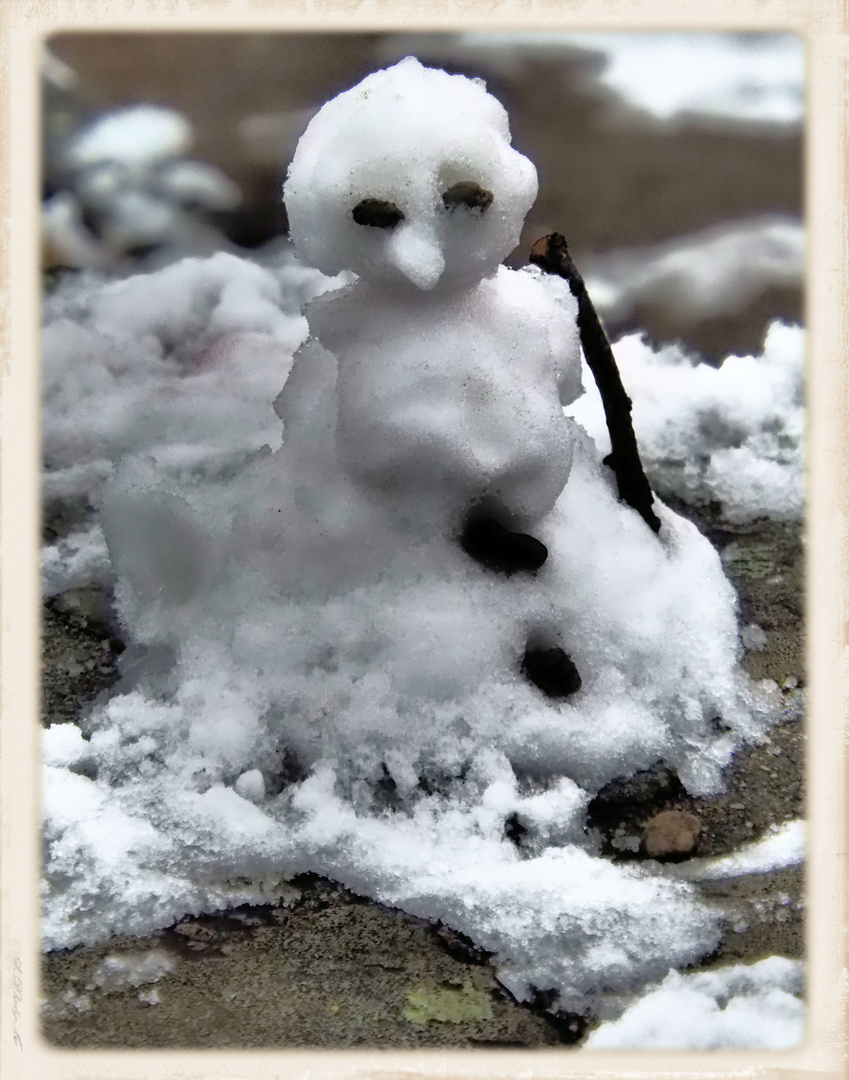 Riesen Schneemann in der Eifel gesichtet ... 