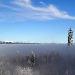 Riesengebirge über den Wolken