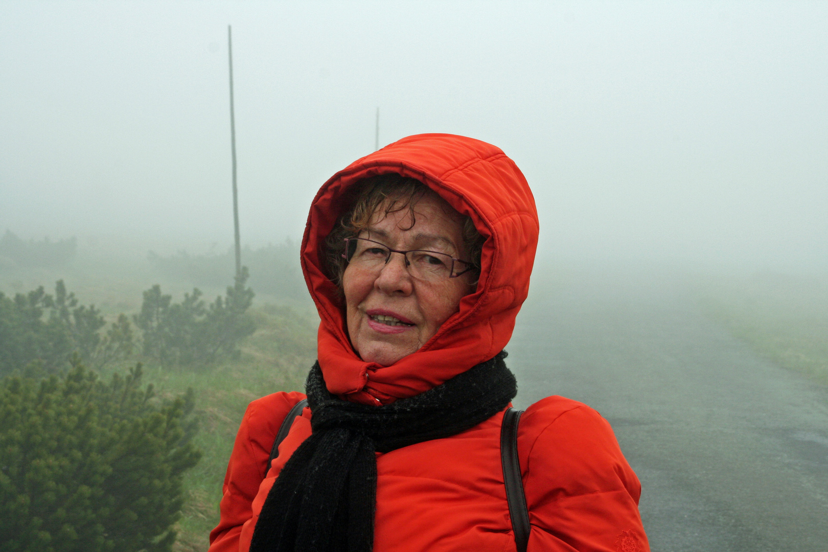 Riesengebirge: Wanderung bei Nebel und Kälte