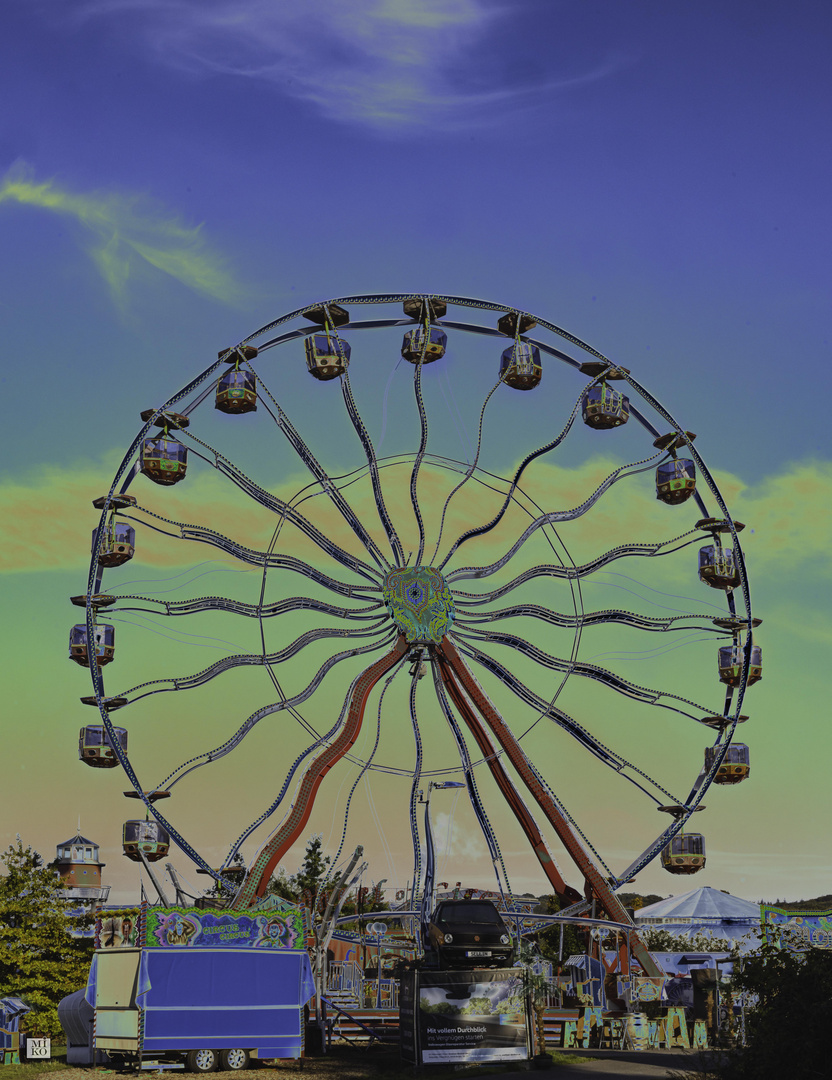 Riesenrad abstrakt