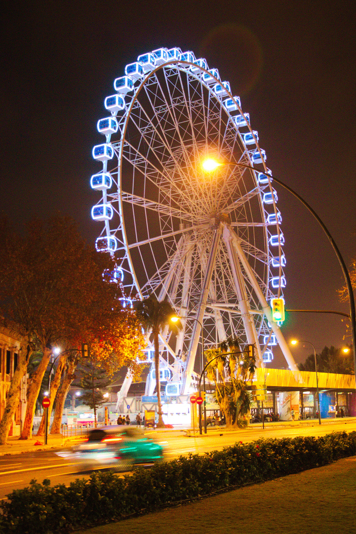 Riesenrad am Hafen von Malaga