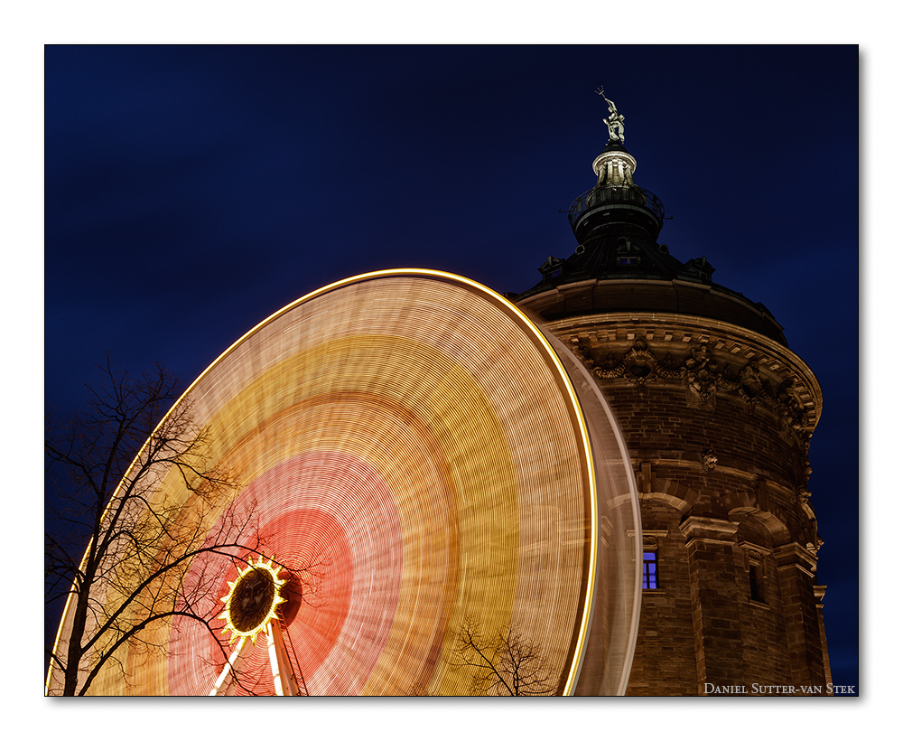 Riesenrad am Mannheimer Wasserturm