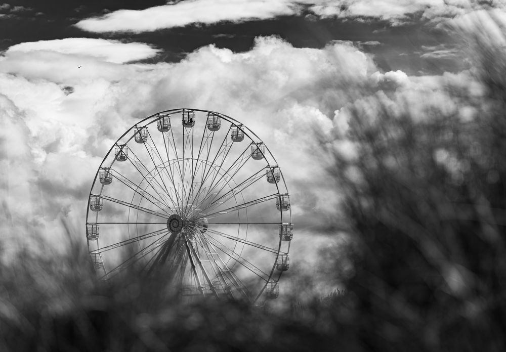 Riesenrad am Strand...