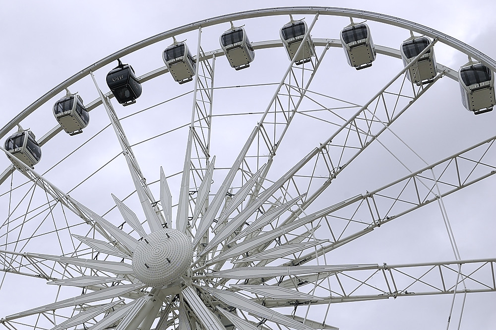 Riesenrad an der Strandpromenade