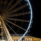 Riesenrad auf dem Burgplatz im Dorf an der Düssel (Dez 2012)