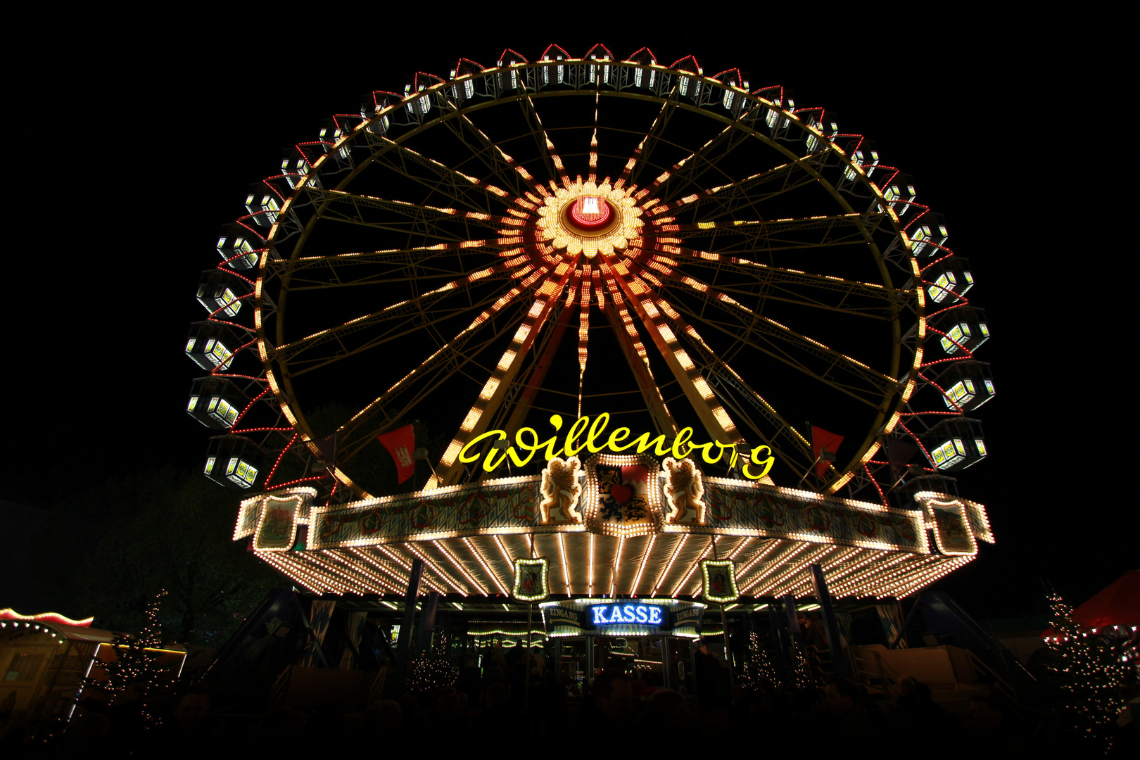 Riesenrad auf dem Hamburger Winterdom 2012