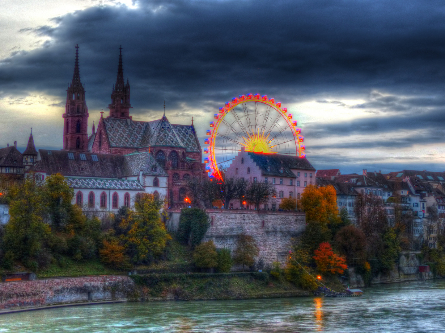 Riesenrad auf dem Münsterplatz