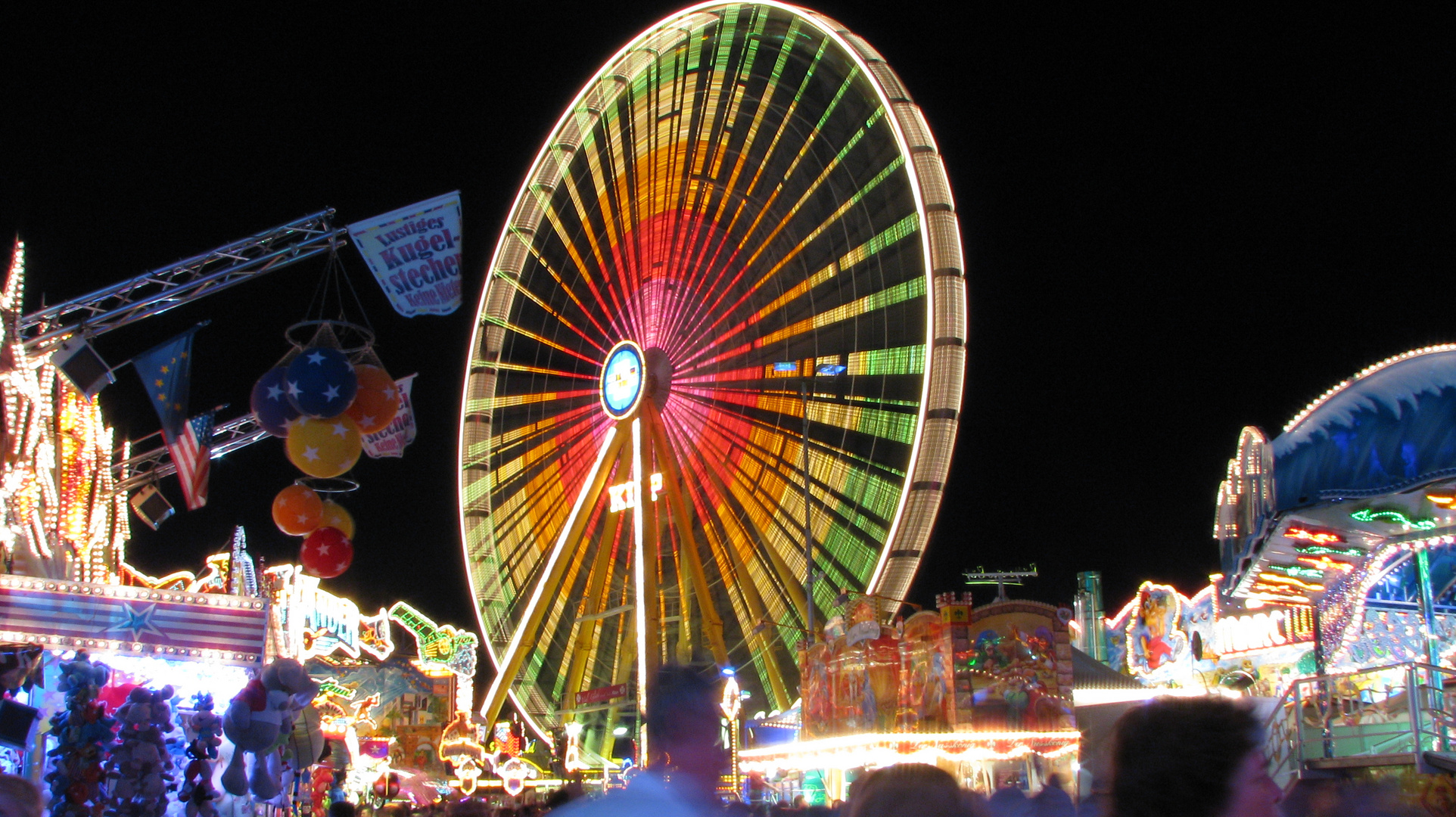 Riesenrad auf dem Pützchenmarkt am 10.09.2011