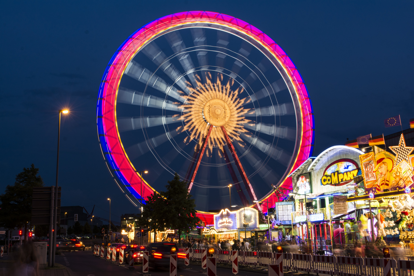 Riesenrad auf der Kirmes