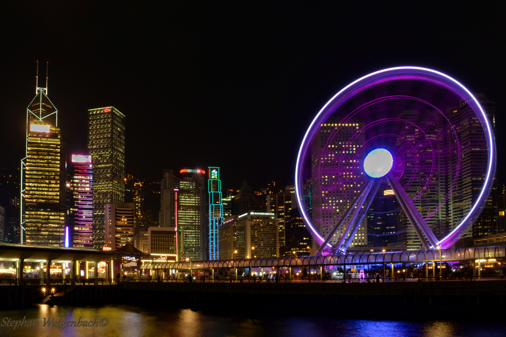 Riesenrad auf Hongkong Island