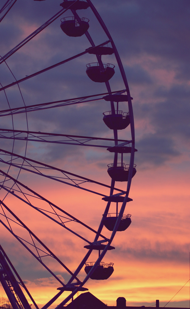 Riesenrad auf´m Weihnachtsmarkt Leipzig