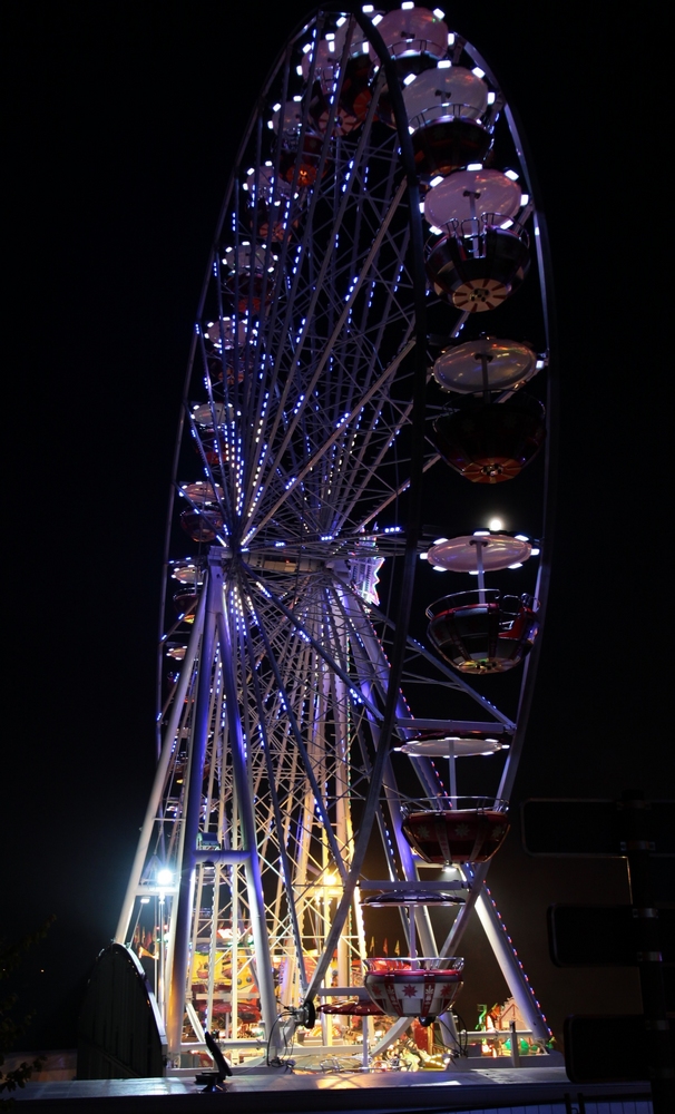 Riesenrad bei Nacht