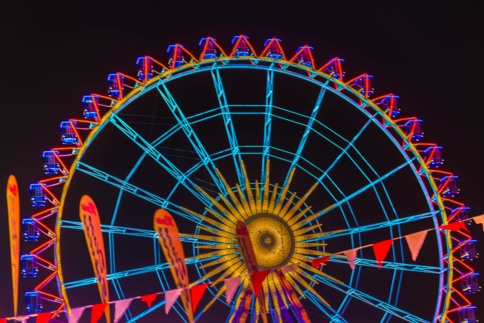 Riesenrad bei Nacht