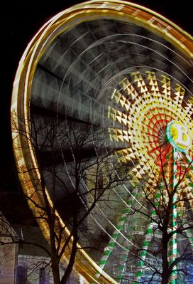Riesenrad bei Nacht