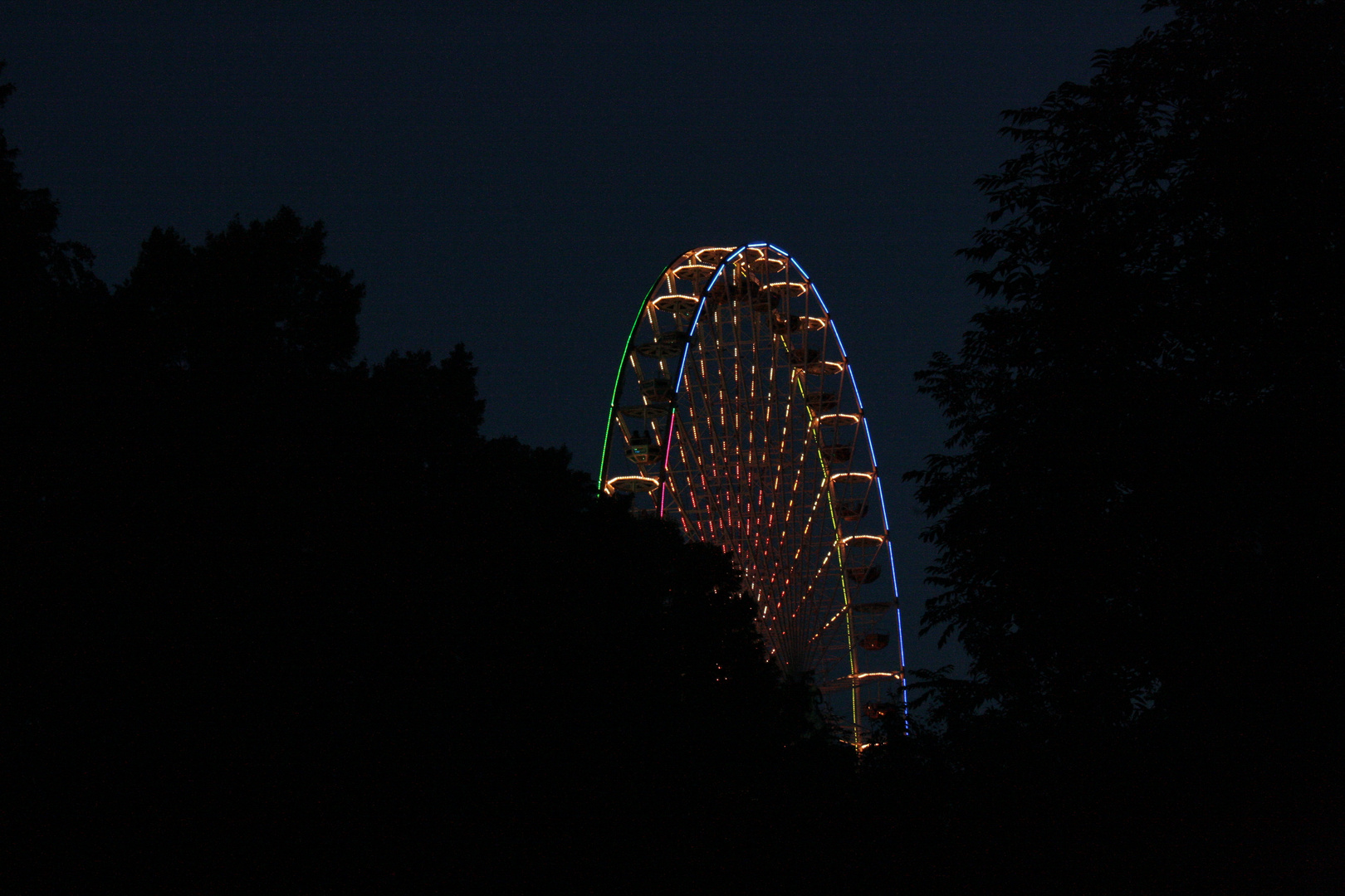 Riesenrad bei Nacht