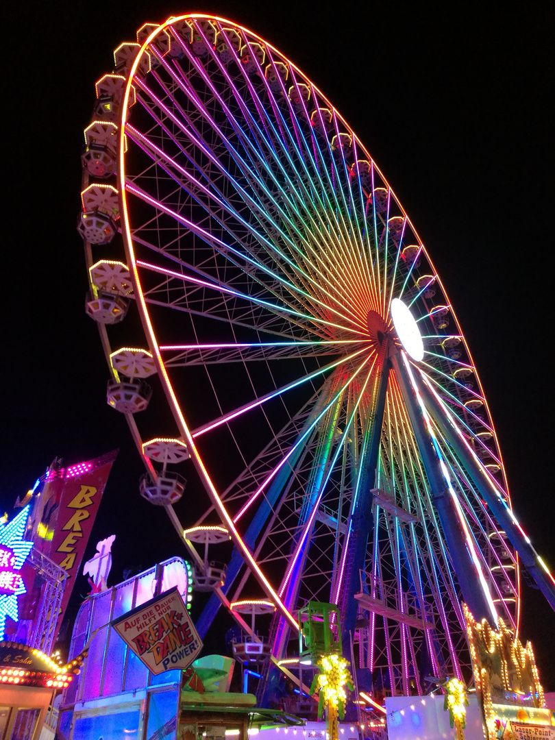 Riesenrad bei Nacht