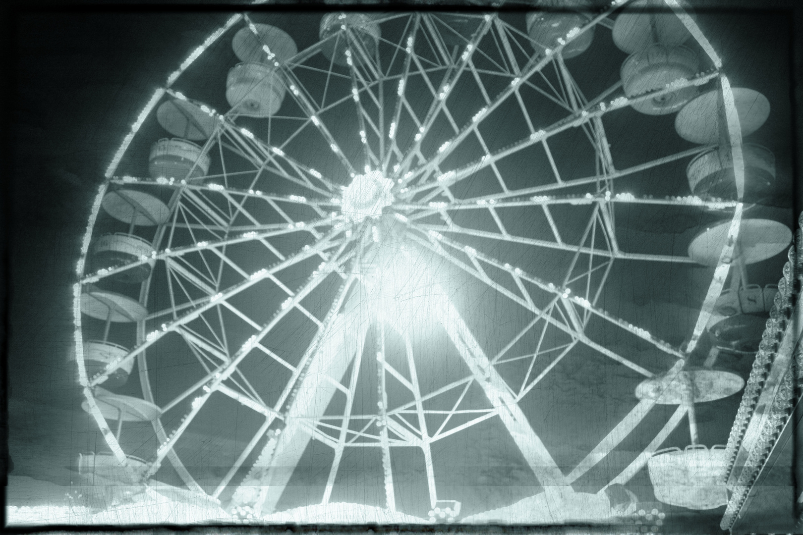 Riesenrad bei Nacht