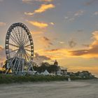 Riesenrad bei Sonnenuntergang