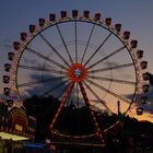 Riesenrad bei Sonnenuntergang