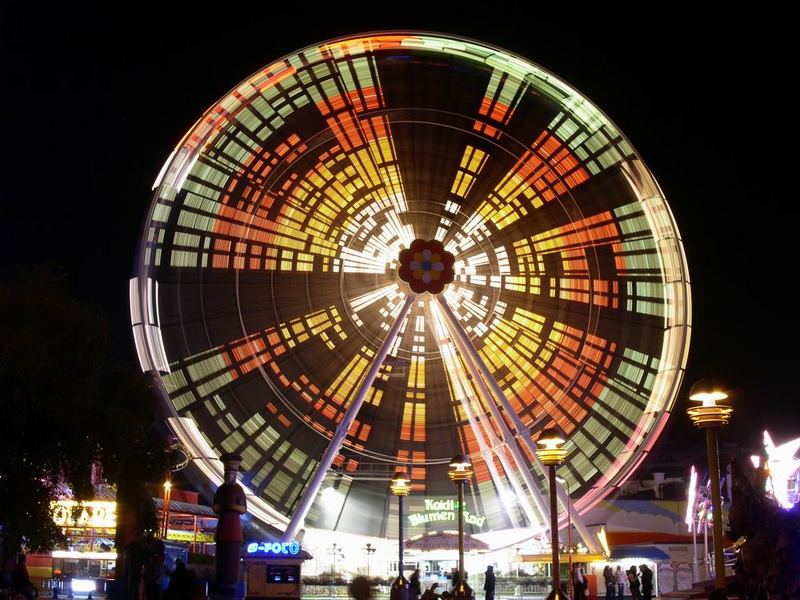 Riesenrad für Blumenkinder