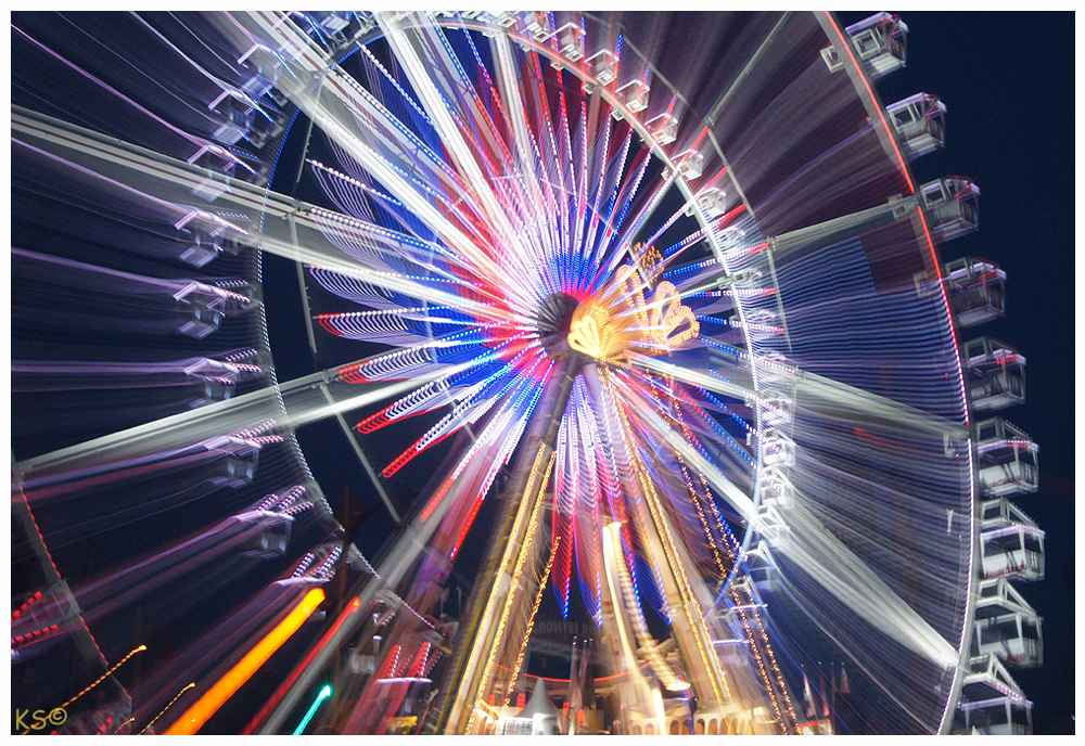 Riesenrad gezoomt