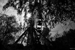 Riesenrad im Gegenlicht