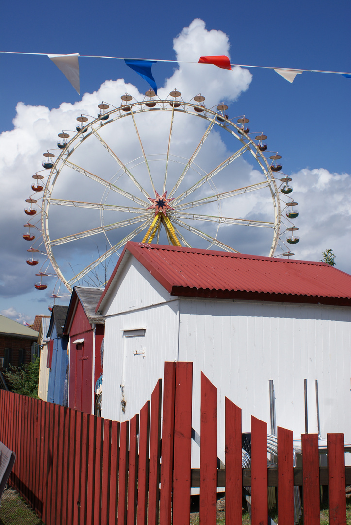 Riesenrad im Hafen von Heiligenhafen