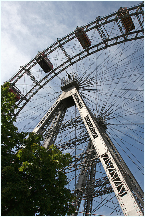 Riesenrad im Sommer