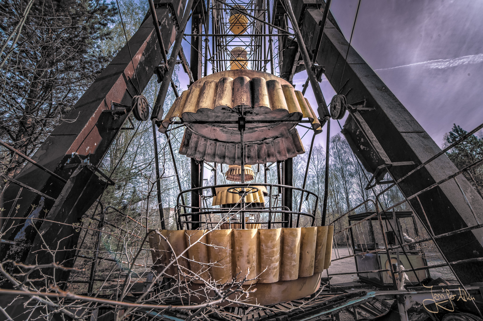 Riesenrad im verlassenen Freizeitpark Prypjat / Tschernobyl