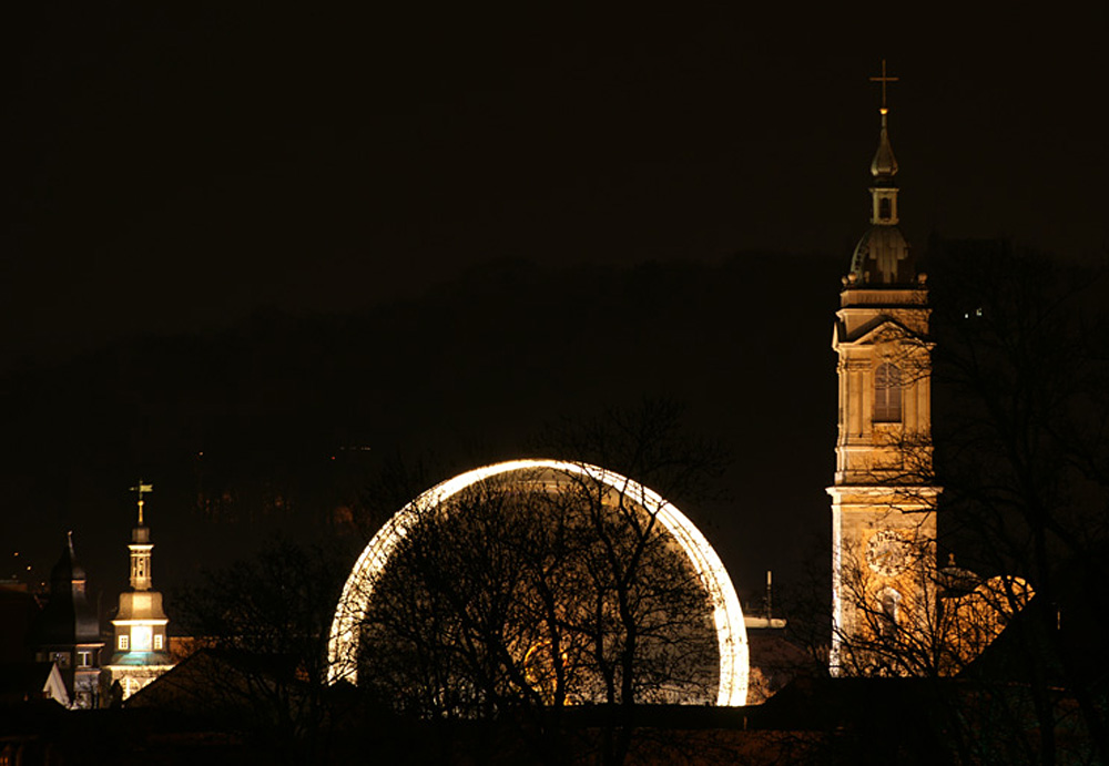 Riesenrad in Aktion