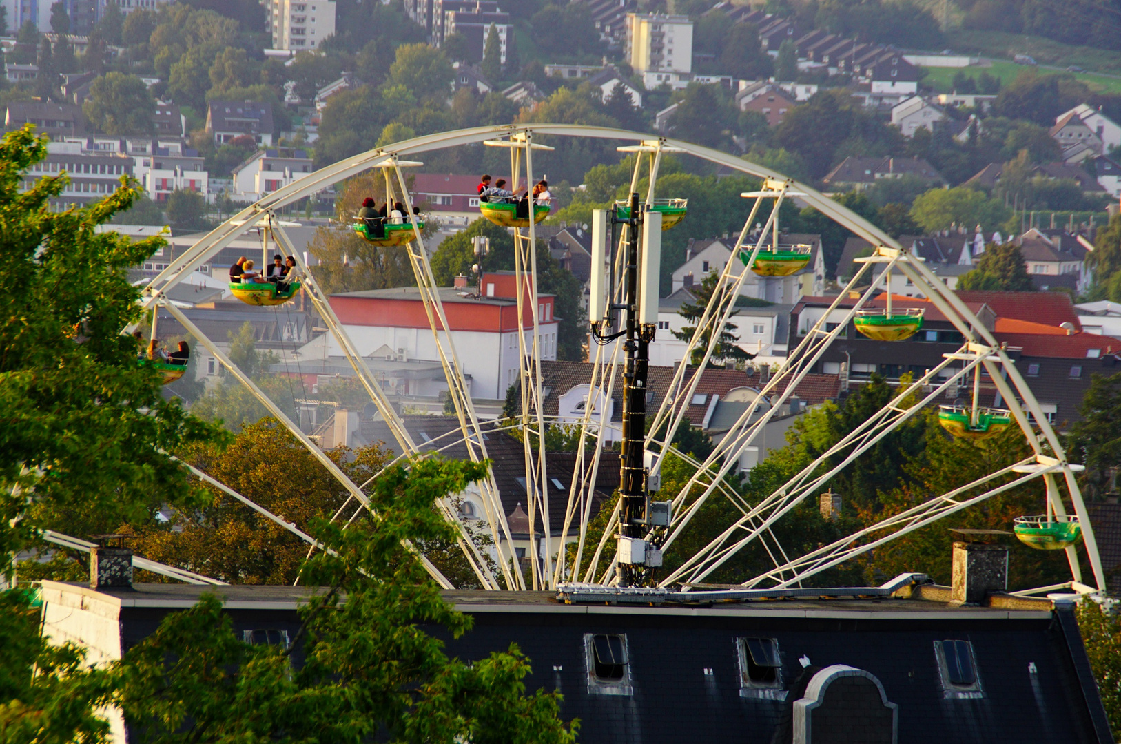 Riesenrad in Augenhöhe