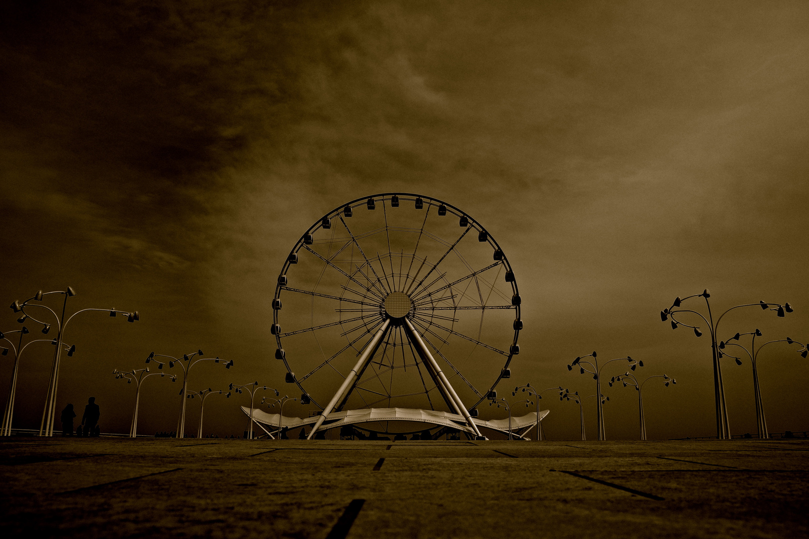 Riesenrad in Baku, Aserbaidschan